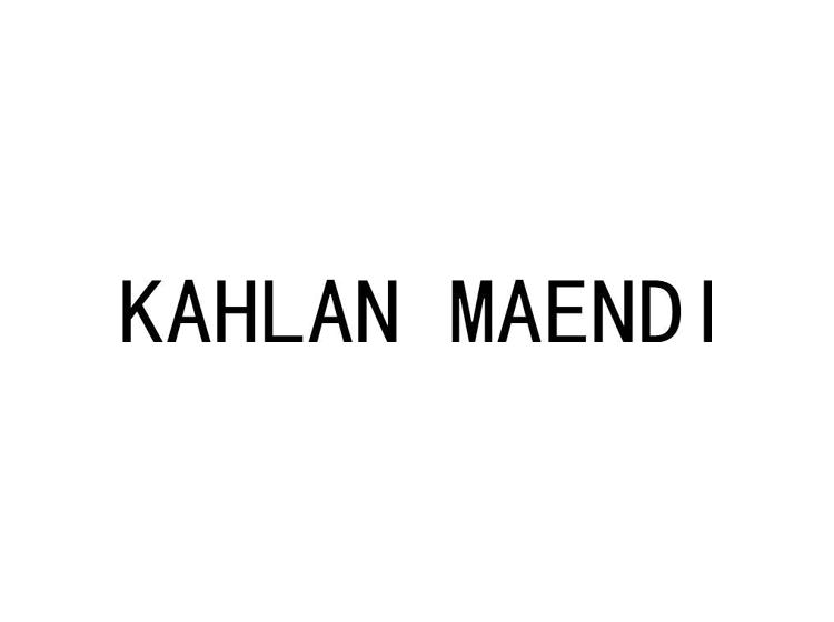 KAHLAN MAENDI